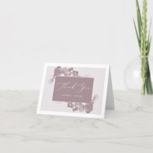 Carte de remerciements de romance aquarelle