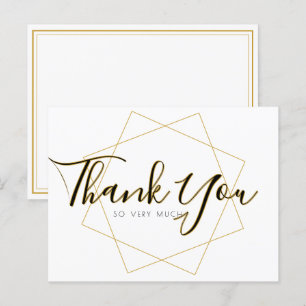 Carte de remerciements de script classique