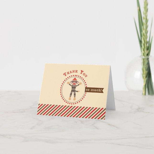 Carte de remerciements de singe (Devant)