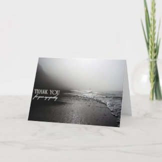 Carte de remerciements de sympathie