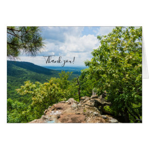 Carte de remerciements de vue de la forêt national