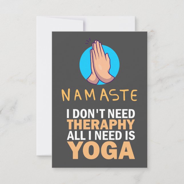 Carte de remerciements de yoga pour instructeur (Devant)
