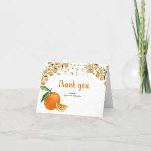 Carte de remerciements debout Little Cutie