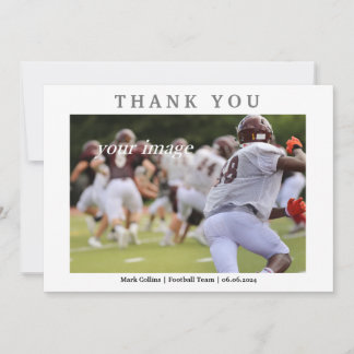 Carte de remerciements d'écriture Vintage rétro cl