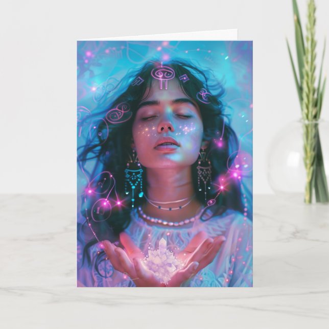 Carte De Remerciements *~* Déesse SC4 Vide cristal (Devant)