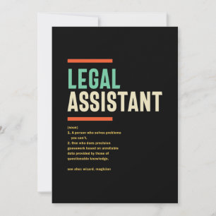Carte De Remerciements Définition d'assistant juridique