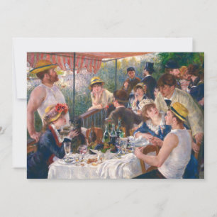 Carte De Remerciements Déjeuner de la fête nautique par Renoir