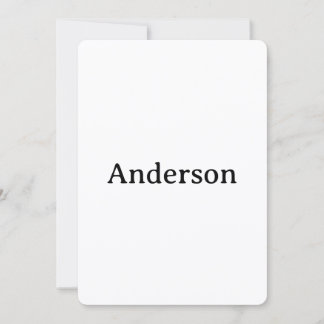 Carte De Remerciements Delete Text Replace Own Design 5" x 7" Rounded