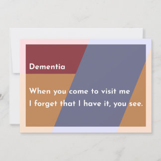 Carte De Remerciements Démence