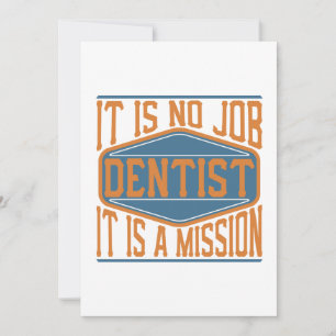 Carte De Remerciements Dentiste - ce n'est aucun travail, il est une