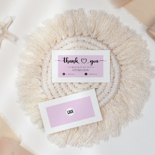 carte de remerciements d'entreprise moderne