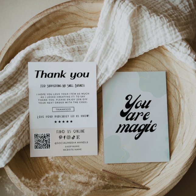 Carte de remerciements d'entreprise rétro (Créateur téléchargé)