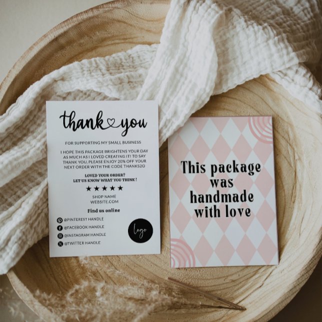 Carte de remerciements d'entreprise rétro (Créateur téléchargé)