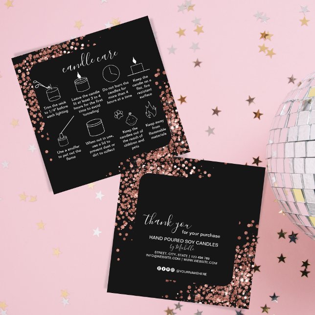 Carte de remerciements d'entretien des bougies Ajo (Créateur téléchargé)