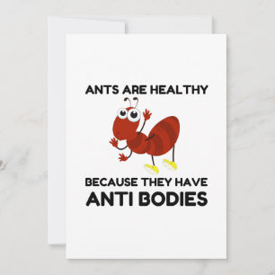 CARTE DE REMERCIEMENTS DES ANTI-CORPS SAINS JOKE CARTOON
