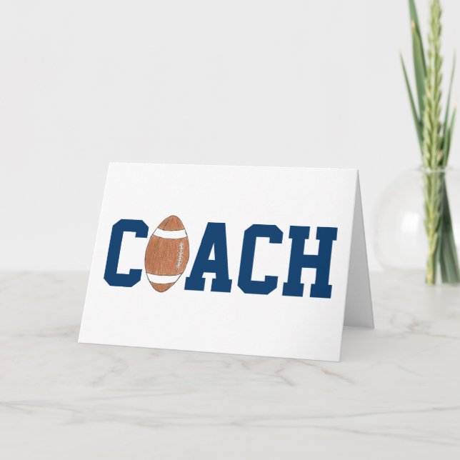 Carte de remerciements des entraîneurs de football (Devant)