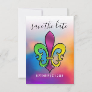 Carte De Remerciements Design Élégant Minimaliste de Fleur de Lis