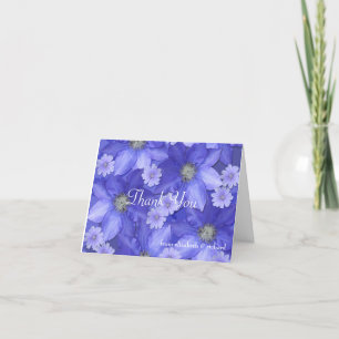 Carte De Remerciements Design floral couleur lavande