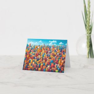 Carte De Remerciements Dessin d'aquarelle de conception d'architecture de