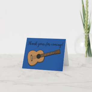 Carte De Remerciements Dessin de guitare   Ajouter votre texte