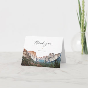 Carte De Remerciements Destination Skyline du parc national de YOSEMITE