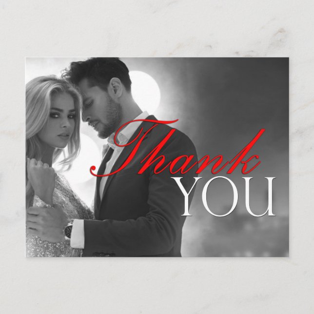 Carte de remerciements détachée (Devant)