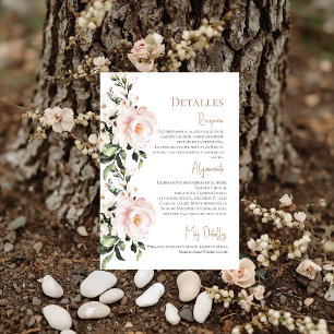 Carte De Remerciements Détails de mariage boho en espagnol