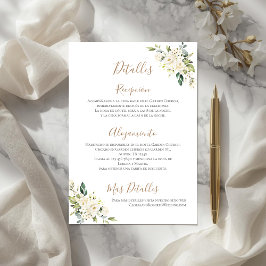Carte De Remerciements Détails du Mariage Boho en espagnol