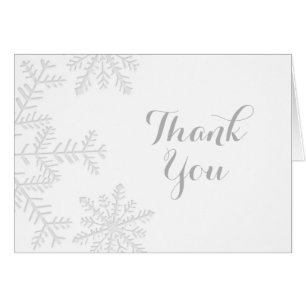 Carte de remerciements d'hiver de la coupe laser S