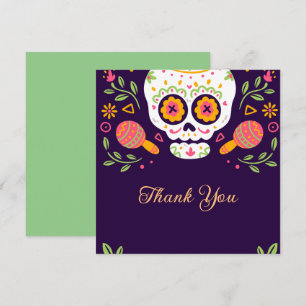 Carte De Remerciements Dia De Los Muertos