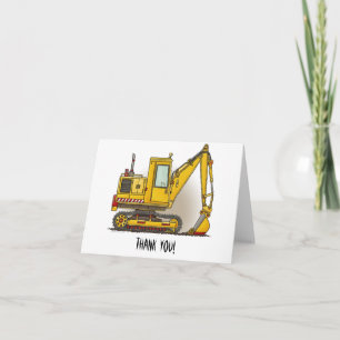 Carte De Remerciements Digger Shovel