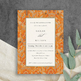 Carte De Remerciements Dîner de répétition de rosée fleurie Ornate Invita