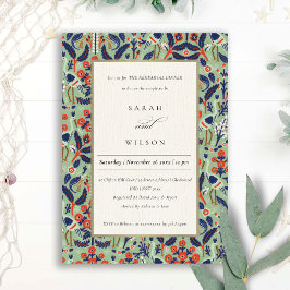 Carte De Remerciements Dîner de répétition Turquoise Ornat Floral Invitat