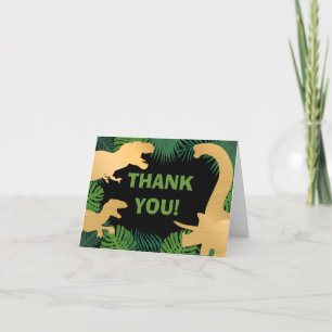 Carte De Remerciements Dinosaur Anniversaire de enfant Dino Trex Boy Jura
