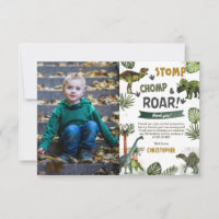Dinosaures de verdure Anniversaire Fête Stomp Chom
