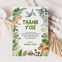 Dinosaures mignons Jungle Baby shower sauvage