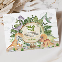 Dinosaures tropicaux Baby shower de verdure Jungle