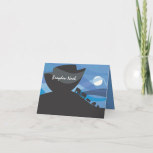 Carte de remerciements d'invitation à l'arche de N