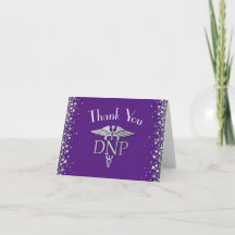 Diplômé en pratique infirmière violet argenté