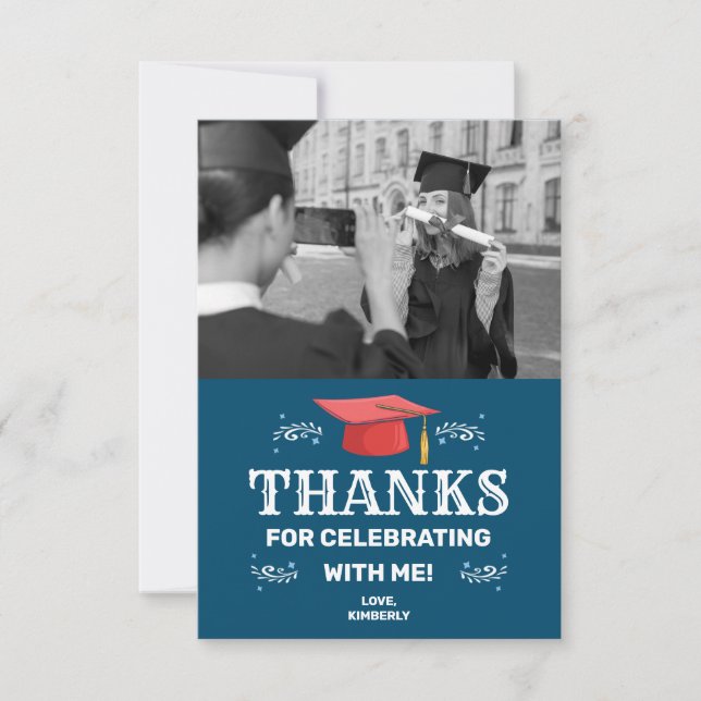 Carte De Remerciements Diplôme photo (Devant)