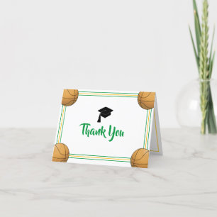 Carte De Remerciements Diplôme Vert & Or