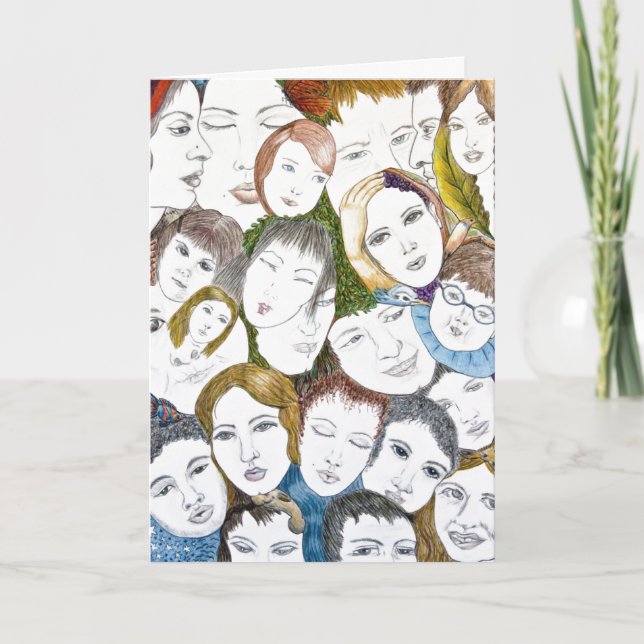 Carte De Remerciements Diversité (Devant)