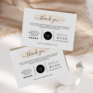 Carte de remerciements, do-it-yourself conception