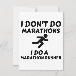 CARTE DE REMERCIEMENTS DO MARATHON RUNNER