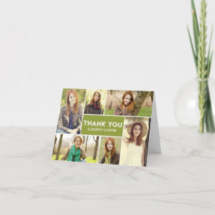 Carte de remerciements d'obtention du diplôme de p