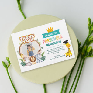 Carte de remerciements d'obtention d'un diplôme d'