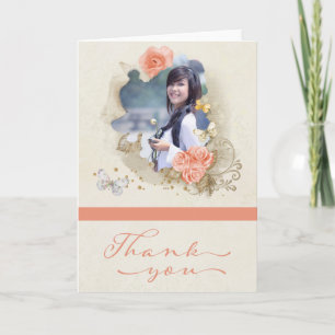 Carte de remerciements d'obtention d'un diplôme de