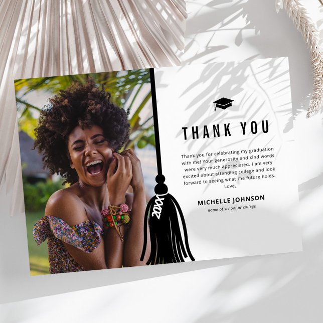 Carte de remerciements d'obtention d'un diplôme de (Créateur téléchargé)