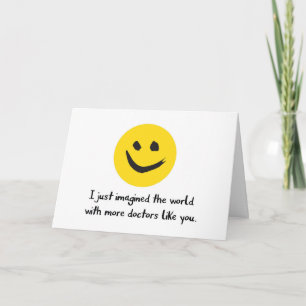 Carte De Remerciements Docteur Merci, Imaginer Plus De Médecins Comme Vou