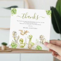 Douce Baby Shower Dinosaure Aquarelle